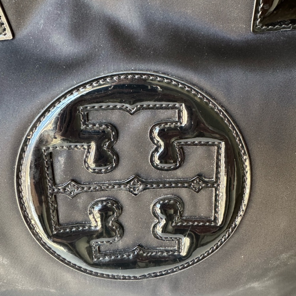 Tory Burch Ella Black Tote Bag - Picture 2 of 12